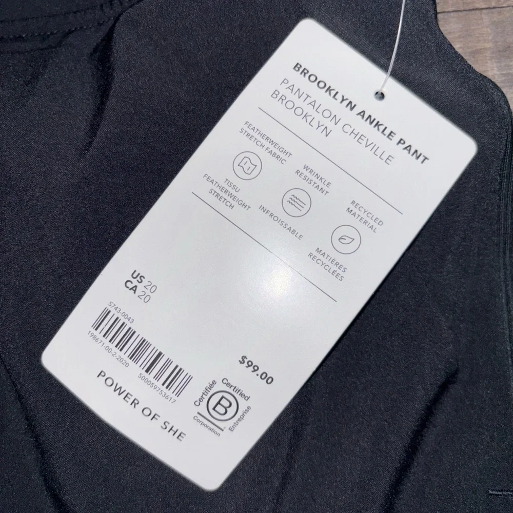 Athleta Brooklyn Ankle Pant Size 20 (2X) NWT $99 Best Seller - Picture 6 of 13